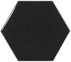 Плитка Hex Black 107×125 глянцевая