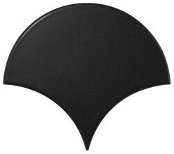Плитка Fan Black matt 106×120 матовая