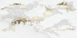 Плитка Decor Solitaire Gold- White Lapp/Rett 600x1200 (2шт) полуполированная